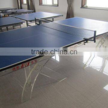 Quality indoor movable double folding table tennis table