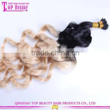 Hot Selling I Tip Brazilian Hair Extension #1b #22 i Tip Hair Extension Kinky Curly photo-3