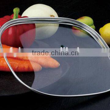 Rectangle Cookware Fry Pan Lid Tempered Glass Lid