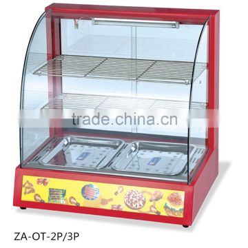 Curved Glass Warming Showcase holding cabinet