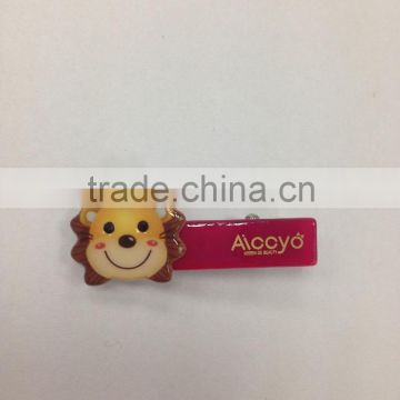 Cellulose acetate lion shape hair accessories brand hair duck clip lovely babies small hair clips