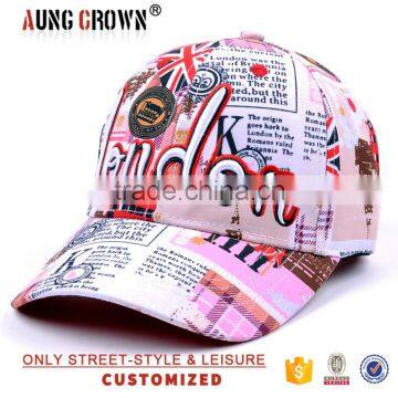 Promotion Custom Printed 100% Cotton Baseball Cap