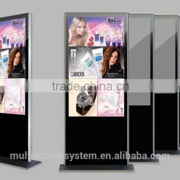 65 Inch stand alone LCD advertising equipment/network advertising display/smart advertisement