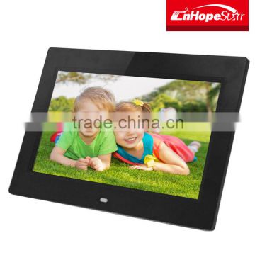 Best price black color battery operated 10 inch digital photo frame for advertising