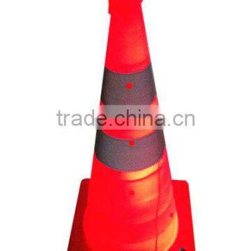 led traffic cone .solar rechargeable led traffic cone ,solar led collapsible cone