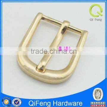F-181 Plain Nice Quality Metal Pin Buckle Metal Buckles Supplier Shiny Gold
