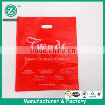 Hot sell red color plastic bag with your logo