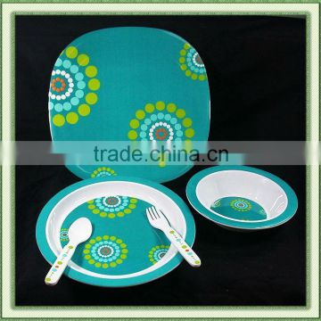 kids melamine breakfast set