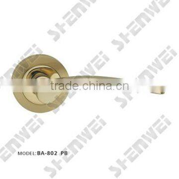 BA-802 PB brass door handle on rose