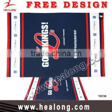 Custom Design Sublimation Sport Beach Soft Fleece Knes Banner Blanket