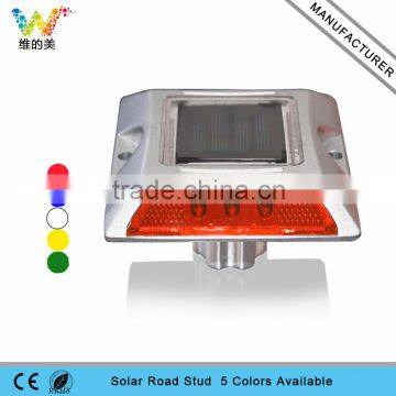 Square aluminum red Epistar LED cat eye reflector solar LED road stud