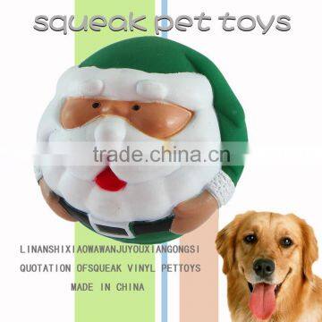 Merry Christmas gift new 2015 vinyl squeaky pet toy for promotion