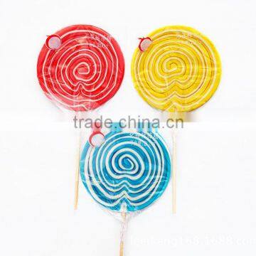 Christmas Decoration Candy , Colorful Swirl Flat Lollipops photo-5