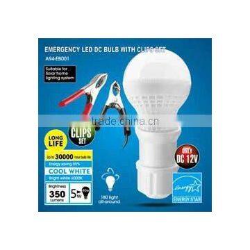 EMERGENCY LIGHT. PROTABLE LED LIGHT. EMERGENCY LED DC BULB WITH CLIPS SET