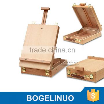 in stock 36*27*9.5(65)cm handle-held tabletop wood easel box