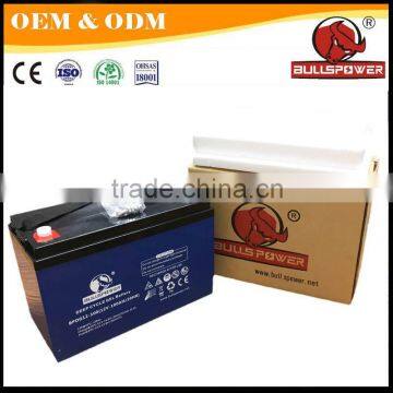 Solar agm batteries 12v 100ah sealed lead acid deep cycle battery