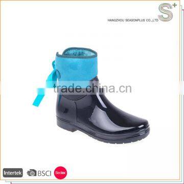 New arrival latest design rubber rain boots women