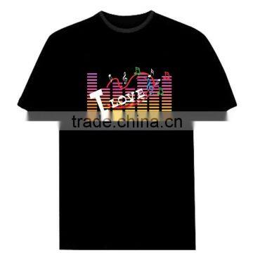 Hot Sell Custom EL t-shirts.LT-041