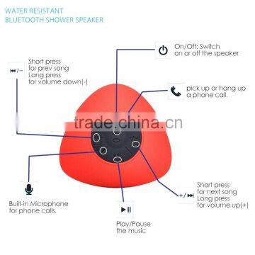 Waterproof Bluetooth Speaker With Silicone Sucker for Bathroom photo-4