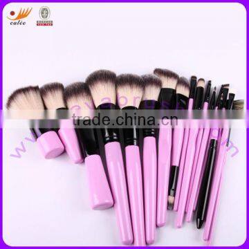 New! 17pcs Pink Wood Handle Makeup brushes