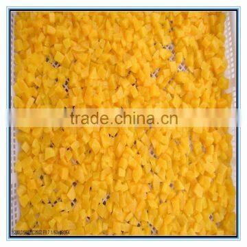 Hot selling delicious IQF frozen yellow peach diced