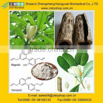 Natural Magnolia Bark Extract with Honokiol from GMP China Supplier