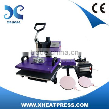 combo manual heat transfer machine with interchangeable heating platen