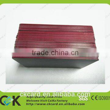 Newest product customize red material plastic business card