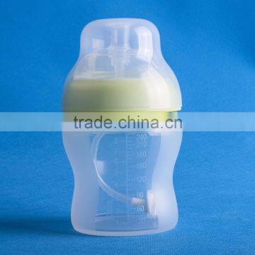 Eco-friendly Baby Bottle High Quality Silicone Nursing Bottle BPA Free photo-2