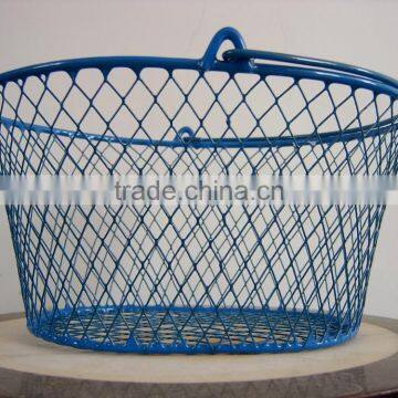 Kitchen bathroom pp coating wire basket