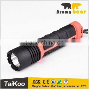 abs+ rubber led headlamp flashlights