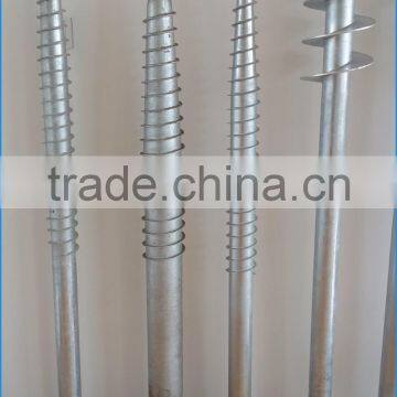 Hot dip galvanized carbon steel earth anchor for fence or gates