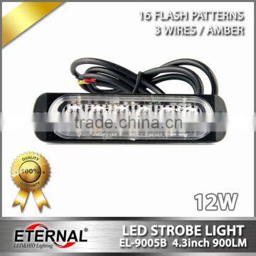 12W led warning light car automotive transportation truck trailer led signal safety emergency light bars 12V 24V lamp