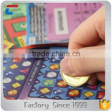 Good Quality Pin Number Printed Scratch off Card for Molible Phone photo-3