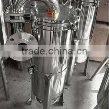 stainless steel top entry bag filter