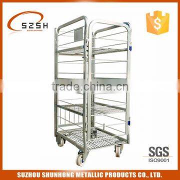 top one milk trolley/cart with noise reduction castors