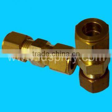 Brass Threaded 3/8 Through Connector With One Two Holes photo-2