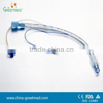 disposable suction plus endotracheal tube with evacuation lumen