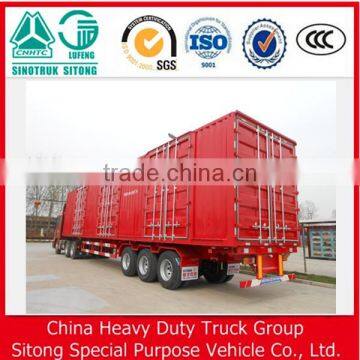 50ton 60ton 3 Axles Steel Van Semi Trailer/Box Container Semi Trailer photo-3