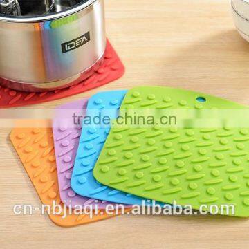 Candy Color Silicone Pot Holder, Trivet Mat, Jar Opener, Spoon Rest and Garlic Peeler, Heat Resistant Hot Pads,