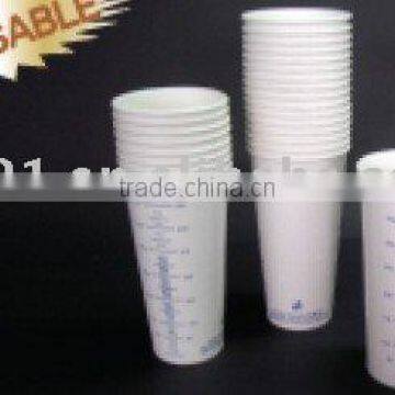 paint calibrated card mixing cup