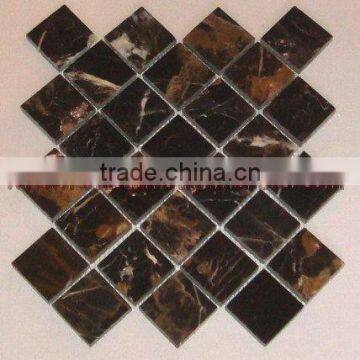NATURAL BLACK AND GOLD ( MICAHEL ANGELO ) MOSAIC TILES