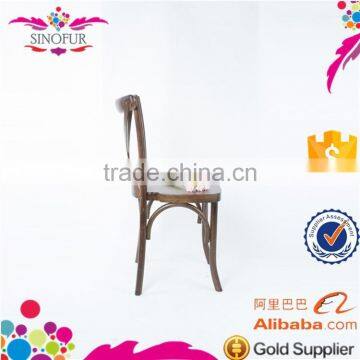 indoor cross back wooden dinning chair