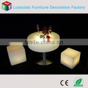 Illuminated 16 Colour Change Remote Control Round High Top Led Table photo-4