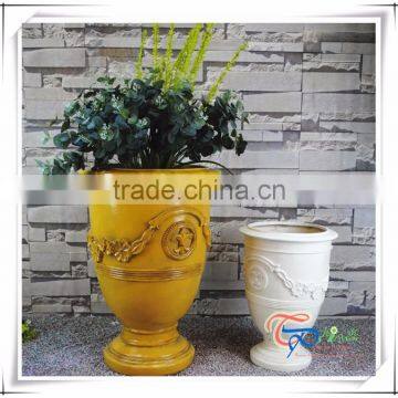 Fiberglass Europe Style Roman Garden Flower Planter photo-3