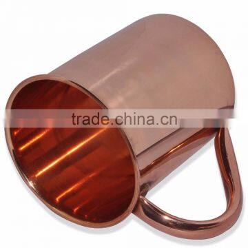 16 oz Solid Copper Moscow Mule MUGS 100% SOLID COPPER MULE MUGS SOLID COPPER MUGS MANUFACTURER INDIA