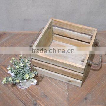 Wholesale vintage wooden crate with multiple purpose in good quality