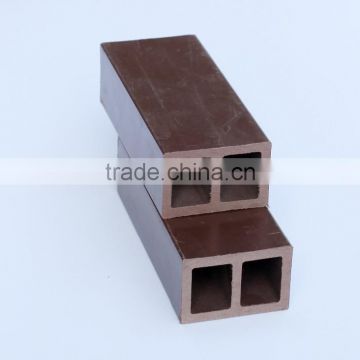 60*40 Eco-friendly and 100% recycled wpc hollow beam,fence post and stair railing for garden designs,waterfroof guardrail