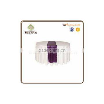 Popular Soft Quilt Satin Table Runner for Wedding Decoration photo-5