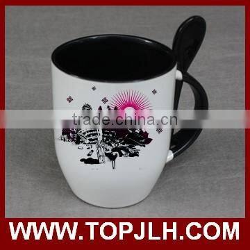 Personalized Multi Color Double Colored Coffee Mug With Spoon Sets photo-3